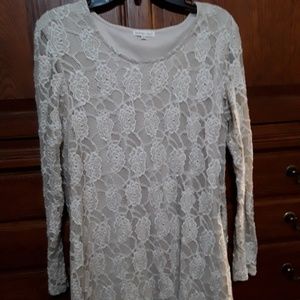 Lace long sleeve blouse